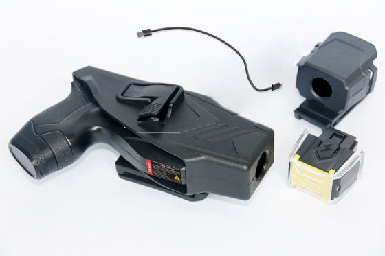 kaufen HUSHA TX100P Leitungsenergiewaffe mit 55KV Ausgangsspannung, IP57 wasserdicht und 7,4V wiederaufladbare Batterie für Strafverfolgungsbehörden Online-Herstellung